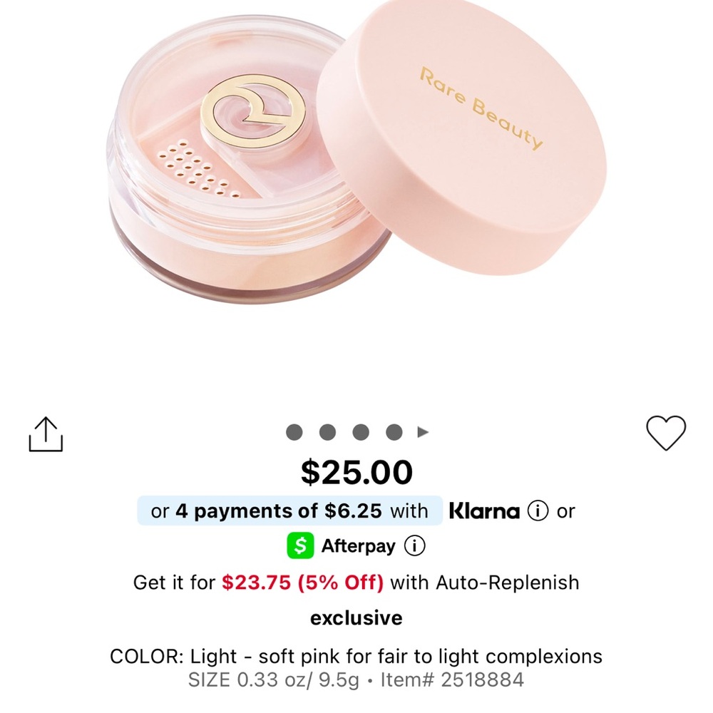 Rare Beauty Light Setting Powder - Picture 4 of 5
